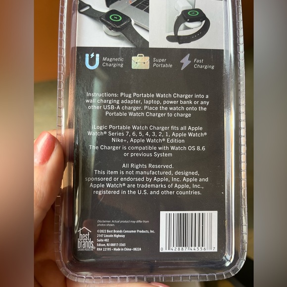 New iLogic portable Apple Watch charger magnetic smart watch usb charger - Picture 3 of 4